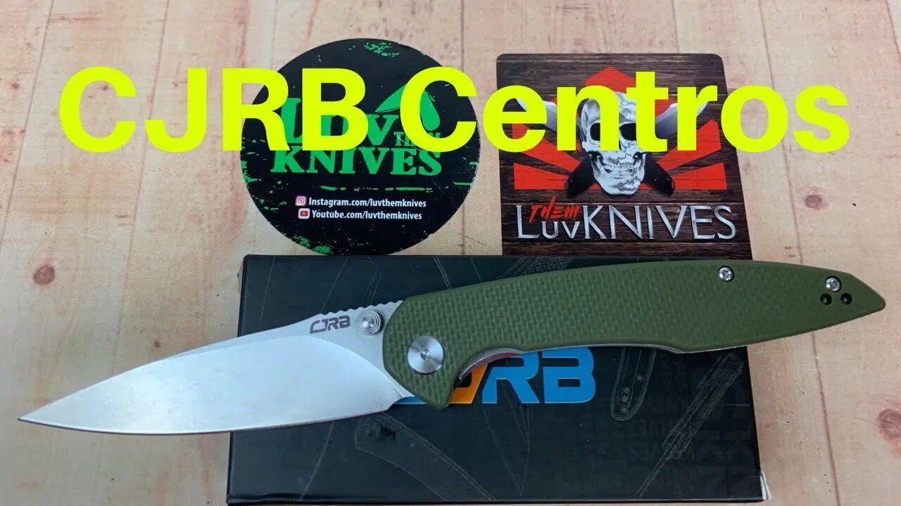 CJRB Centros G10 Liner Lock Knife from Artisan Cutlery