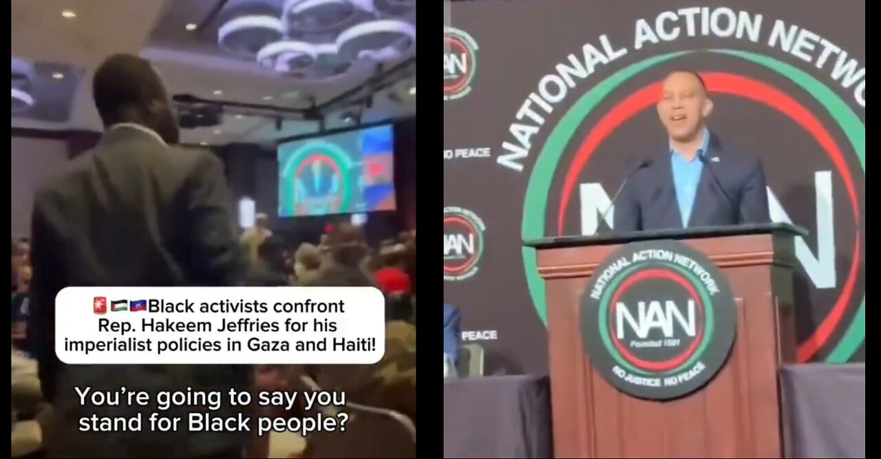 Hakeem Jeffries & Joe Biden Called Out By Protesters At Two Separate Events Over The Weekend