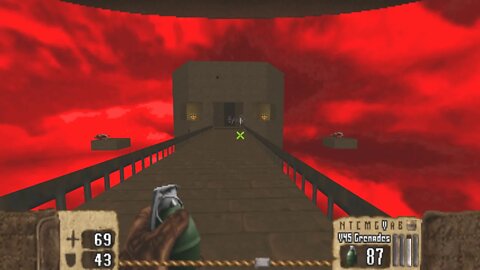 Doom 2 Operation BIOWAR Level 18 Gunslinger 94% with HND (Mario 1-Ups)