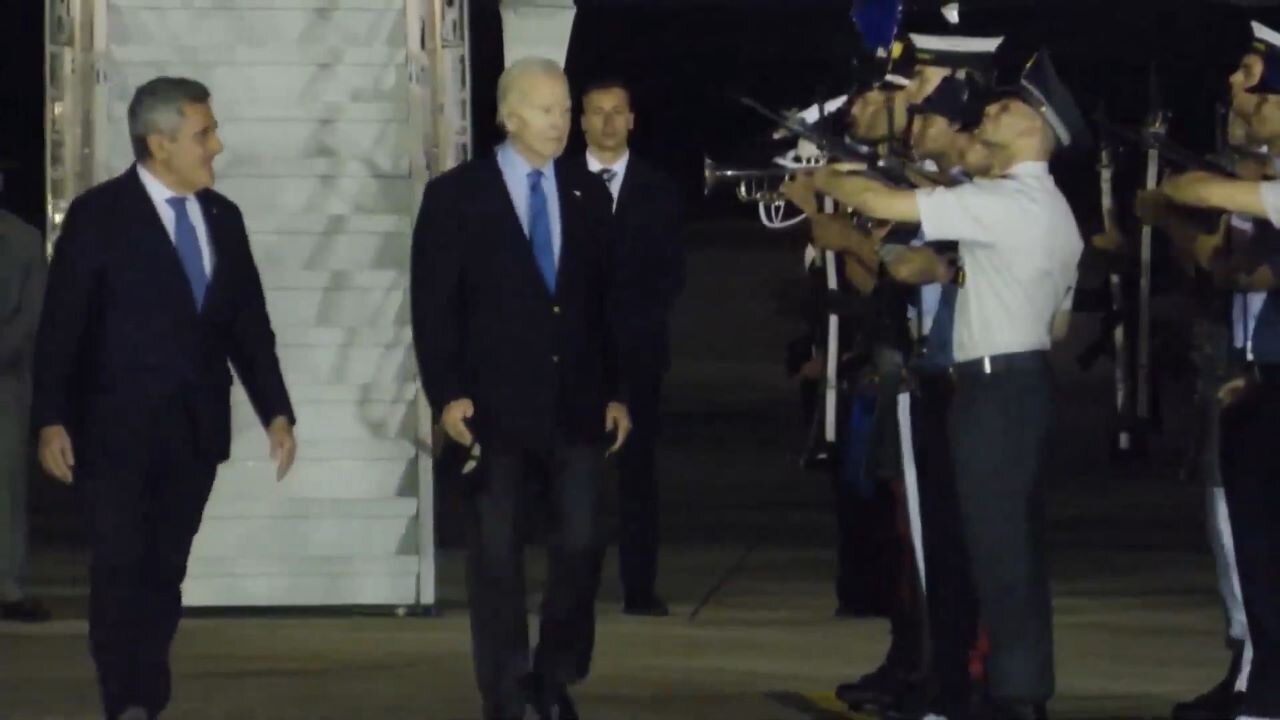 A Dazed And Confused Biden Lands In Italy, And It's Scary