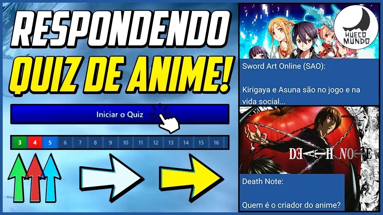 Desafio: Respondendo perguntas sobre animes!! | Hueco Mundo