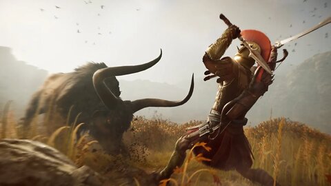 Assassin's Creed Odyssey Kretan Bull Boss Battle / BULL RUN 2021 / PS5Share