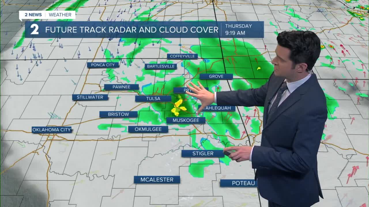 Showers through Thursday Morning