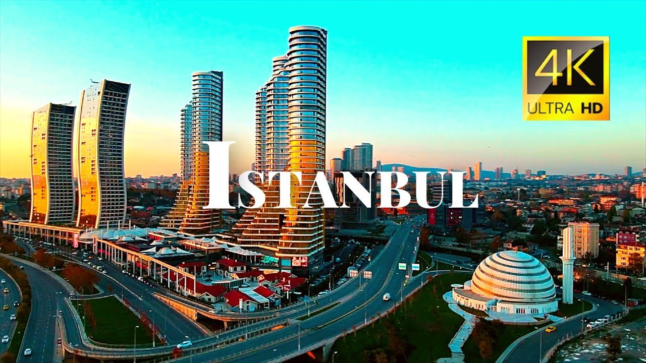 Beautiful & Largest City of Türkiye, Istanbul 🇹🇷 in 4K ULTRA HD 60FPS Video by Drone