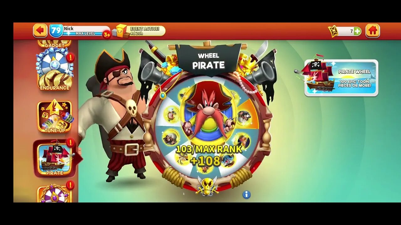 Pirate Wheel x 5 Spins - Looney Tunes World of Mayhem - Subscribe for more