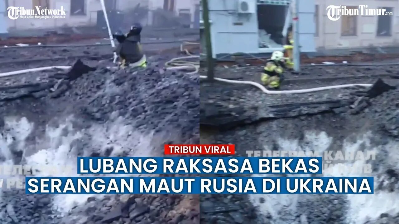 Pasukan Moskow Menggila! Targetkan Serangan ke Sejumlah Titik Ukraina Hingga Timbulkan Lubang Besar