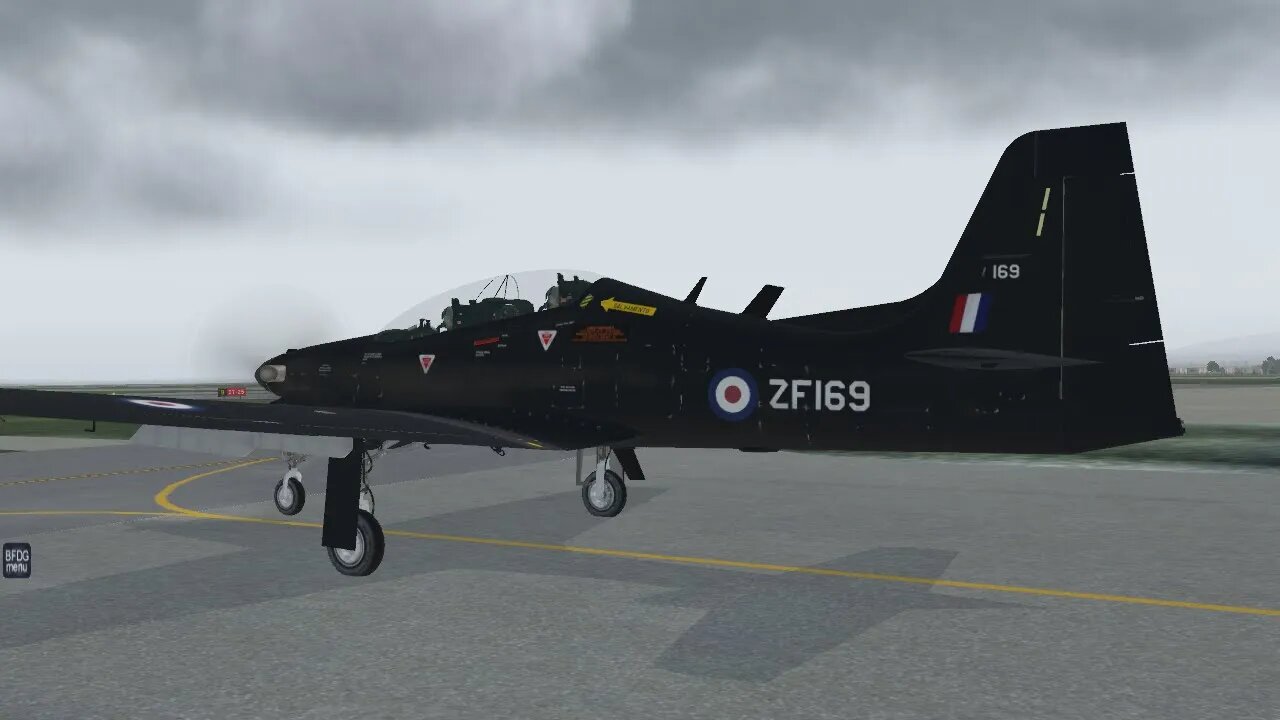 Shorts Tucano Todays flight Caernarfon to Liverpool.