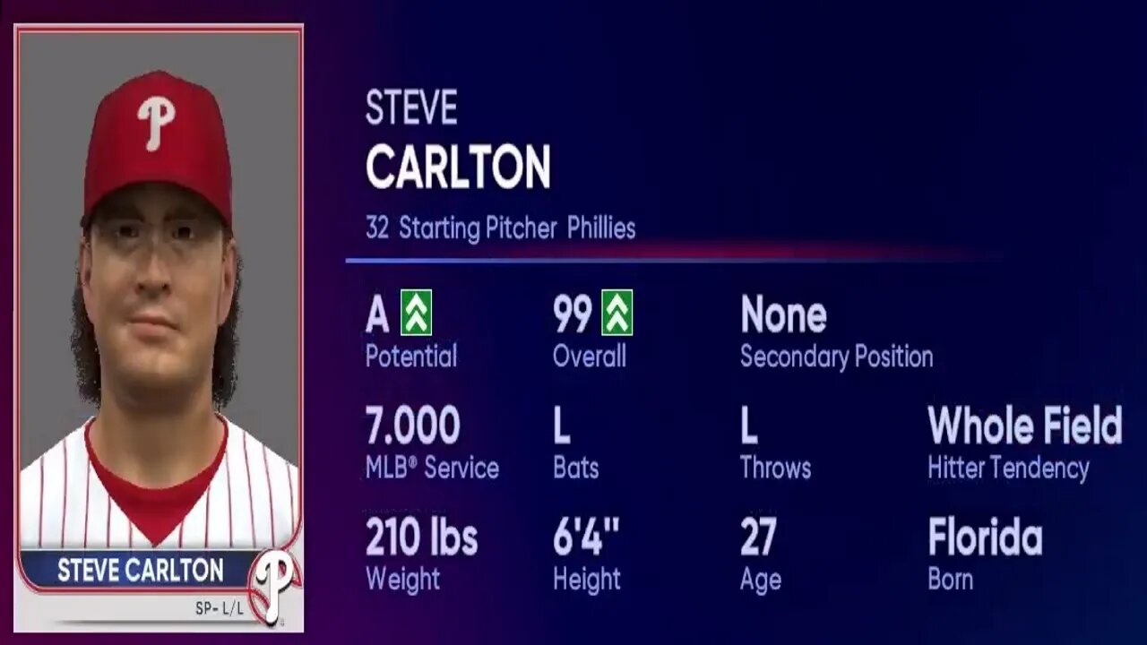 How To Create Steve Carlton MLB The Show 22