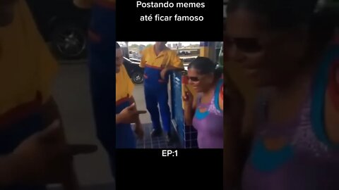 POSTANDO MEMES ATE FICAR FAMOSO, CONHECI UMA FAMOSA NA RUA ( MEME ) ( VIRAL ) #shorts