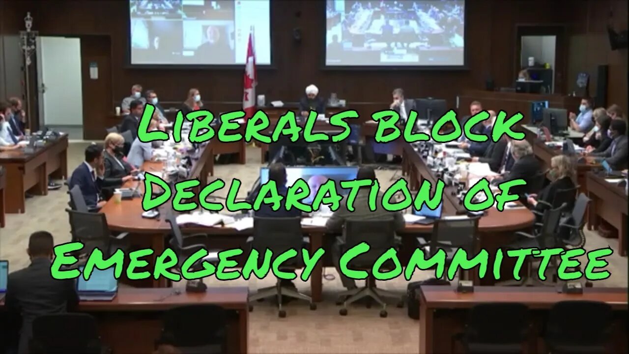Liberals block Declaration of Emergency Committee #EMA #DEDC 🤦♂️