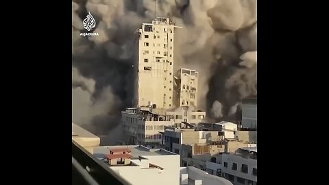 IDF air strikes on a building in GAZA