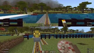 MINECRAFT - PEDROSK GAMER E TOTOY GAMES - MONTANHA RUSSA - TWITCH @NEWxXx Games #minecraft