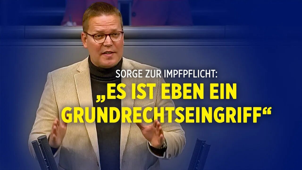 Impfpflichtdebatte: „Naja, es ist eben ein Grundrechtseingriff?“ – Tino Sorge für die Unionsfraktion