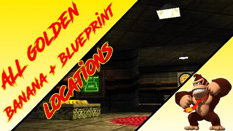 Donkey Kong 64 - Frantic Factory - Donkey Kong Golden Banana + Blueprint (Kasplat) Locations