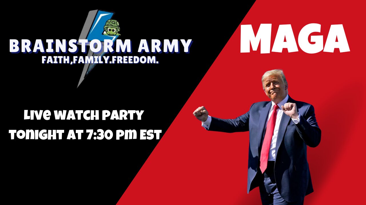 Brainstorm Army 11-2-2024 Live Watch Party @7:30 pm EST