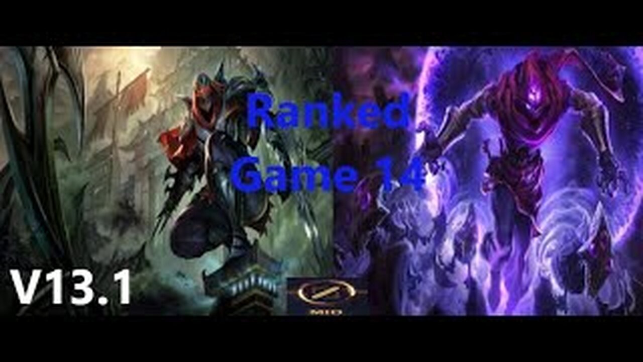 Ranked Game 14 Zed Vs Malzahar Mid League Of Legends V13.1