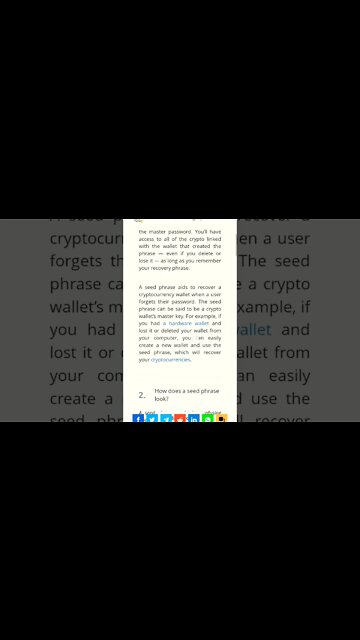 WHY SEED PHRASE IS YOUR FINANCIAL LIFE #cryptocurrency #cryptowallet #cryptowalletsinfo #cryptonews