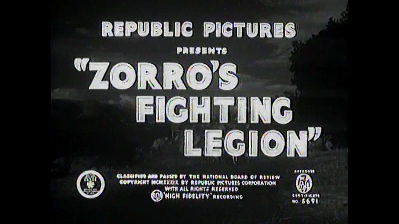 Zorro's Fighting Legion - 12 Episodes (1939)