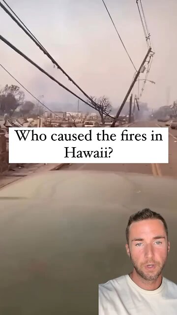 The reason for the Hawaii fire, perhaps a reset??!! Wake up.