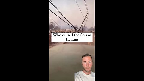 The reason for the Hawaii fire, perhaps a reset??!! Wake up.