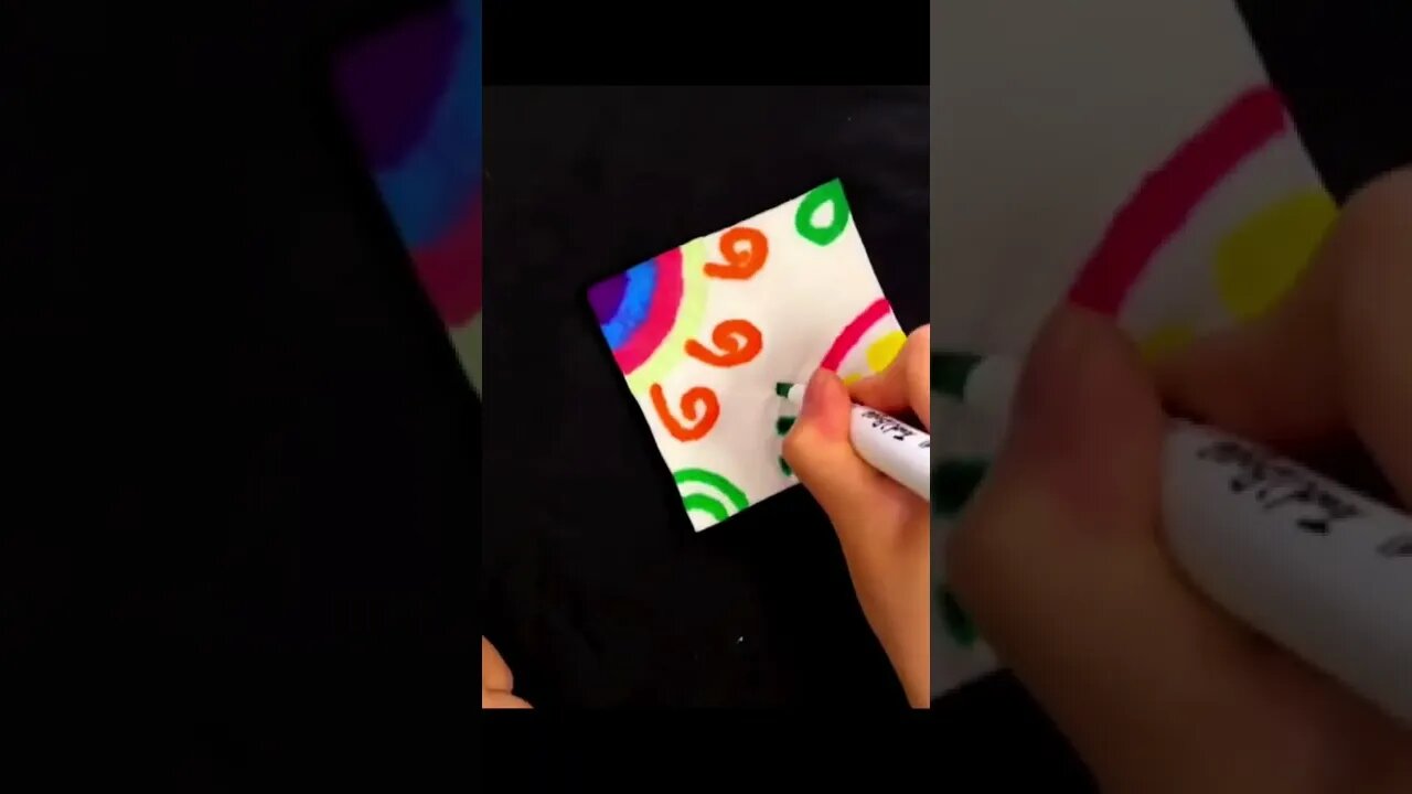 how to do tissue tie dye, simple painting ,fun drawing, kid drawing, easy drawing, 扎染绘画