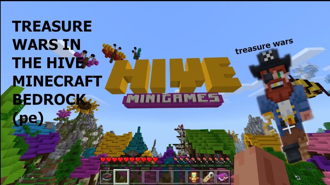 Minecraft Hive Treasure Wars Bedrock PE Edition First Video