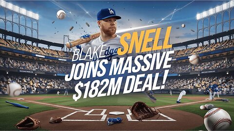 Blake Snell JOINS Dodgers in MASSIVE $182M Deal!