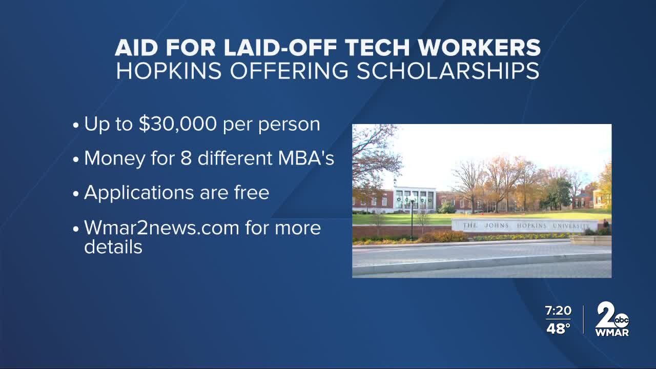 Johns Hopkins offers scholarship funding to laid-off tech professionals