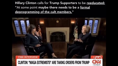 Hillary Clinton says MAGA supporters need, “Formal deprogramming.”
