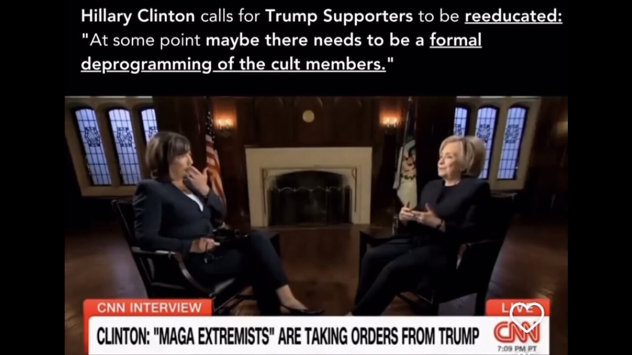 Hillary Clinton says MAGA supporters need, “Formal deprogramming.”