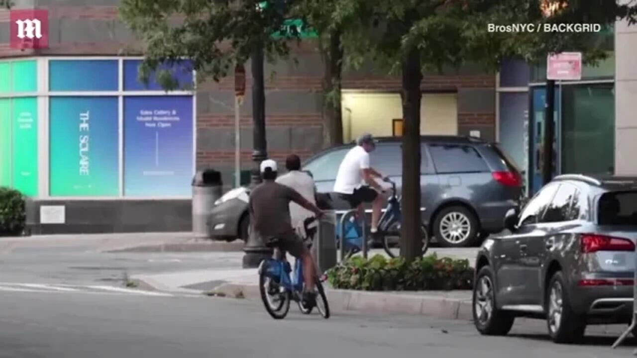 Video: Leonardo DiCaprio goes biking after partying with Gigi Hadid