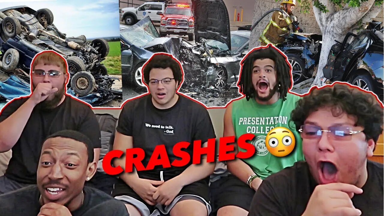 BUS BOYS REACT TO ULTIMATE CAR CRASHES IN 2021