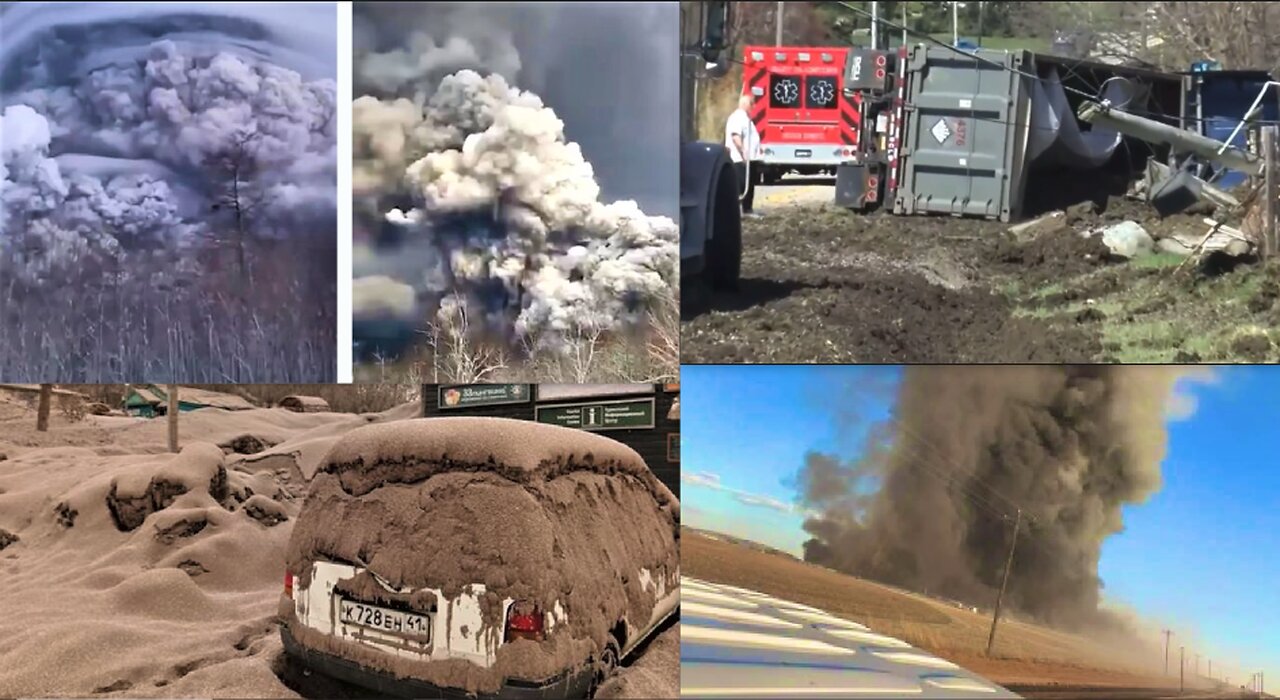 DAIRY FARM IN TEXAS EXPLODES*TRUCK CARRYING TOXIC MATERIAL OVERTURNS*MASSIVE VOLCANIC EXPLOSION*