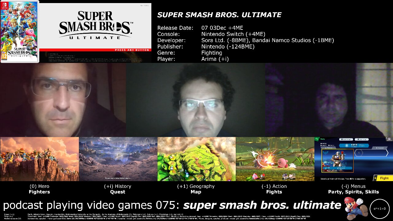 +11 003/004 001/013 003/007 podcast playing video games 075: super smash bros. ultimate