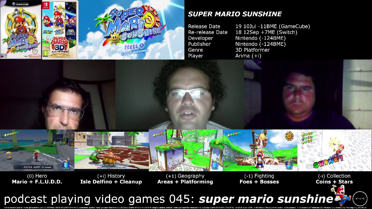 podcast playing video games 045: super mario sunshine