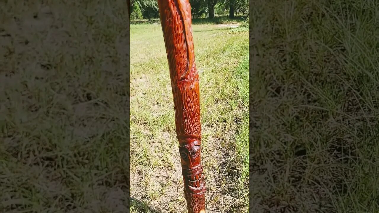 Red Cedar hand carved Staff