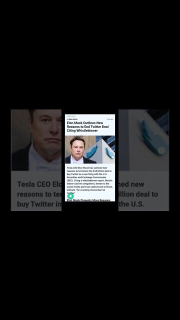 Elon Musk Presents More Reasons to Terminate Twitter Deal #elonmusk #twitter #cryptomash