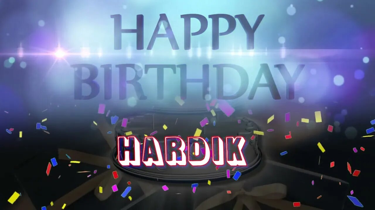 Wish you a very Happy Birthday Hardik from Birthday Bash