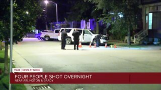 Four people shot near Arlington and Brady