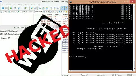 CRACK WEP ENCRYPTIONS IN MINUTES 💥 •COMMVIEW AND AIRCRACK-NG• | PC TUTORIAL |