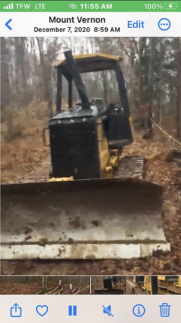 #2-Dozing in our driveway. December 2020