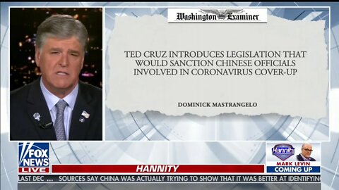 Cruz on Hannity: The Chinese Communist Government’s Responsibility for This Pandemic is Enormous