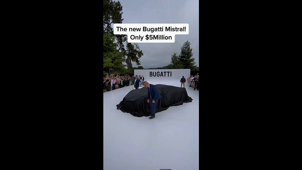 $5Million Bugatti Mistral🤯 #rumble #bugatti