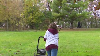 Paying it forward: two young girls give back to their community one lawn at a time