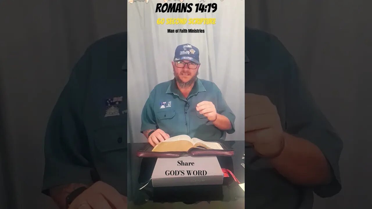 Division & Conflict is not of God {Romans 14:19}, 60 Second Scripture, Man of Faith Ministries