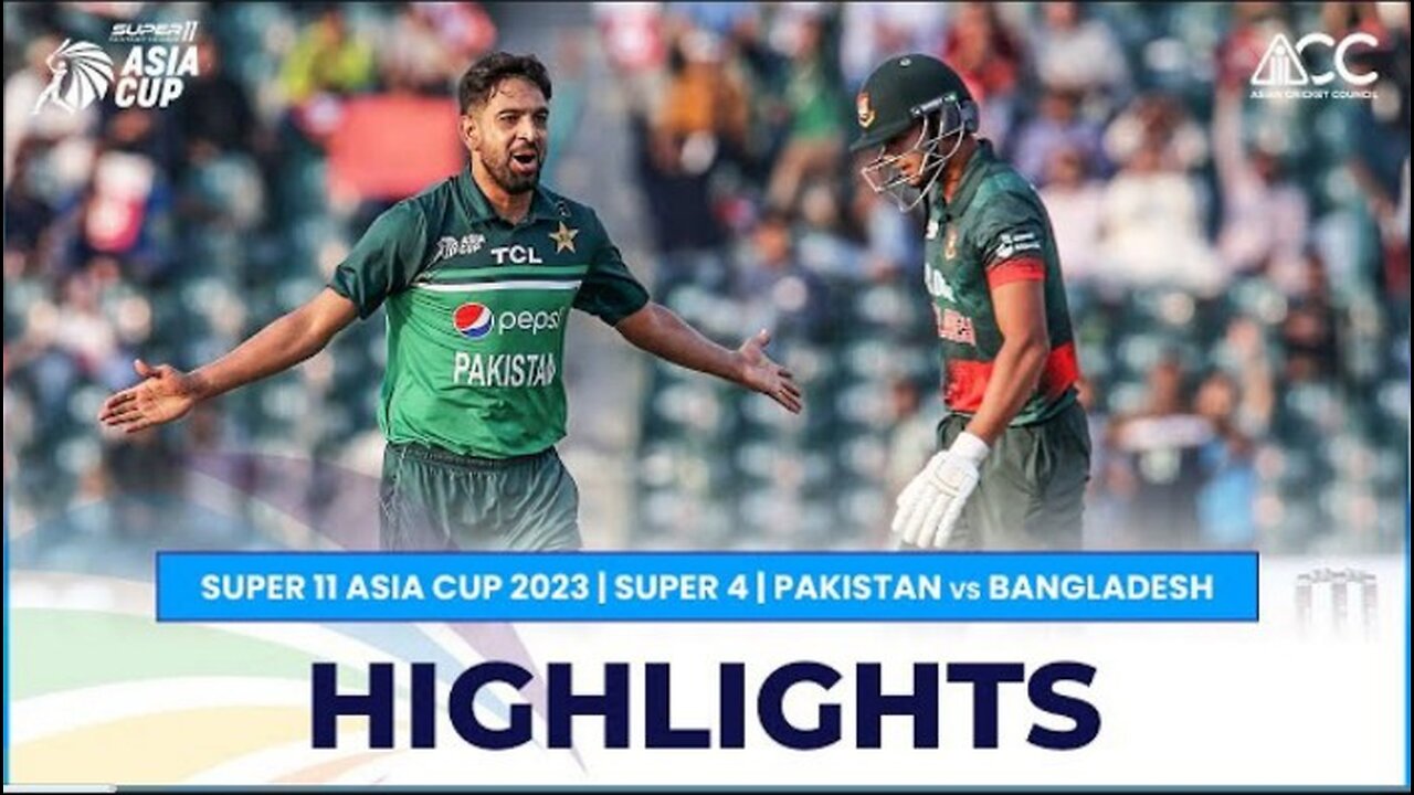 Super11 Asia Cup 2023 | Super 4 | Pakistan vs Bangladesh