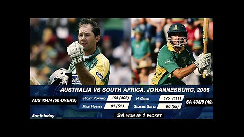 Australia Vs South Africa World Record Chase