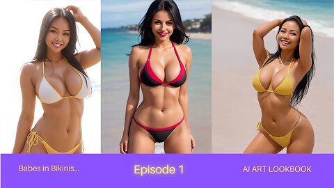 Babes in Bikinis - Episode 1 (AI Art Lookbook)