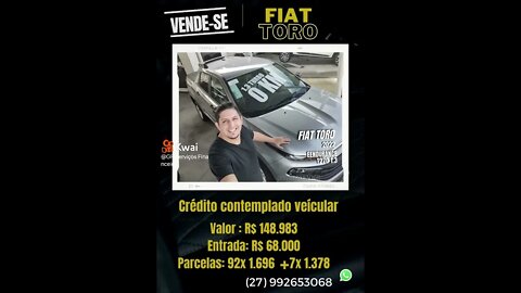 Compre seu Toro Condições facilitadas carta contemplada #carro #vitoriaes #EspiritoSanto