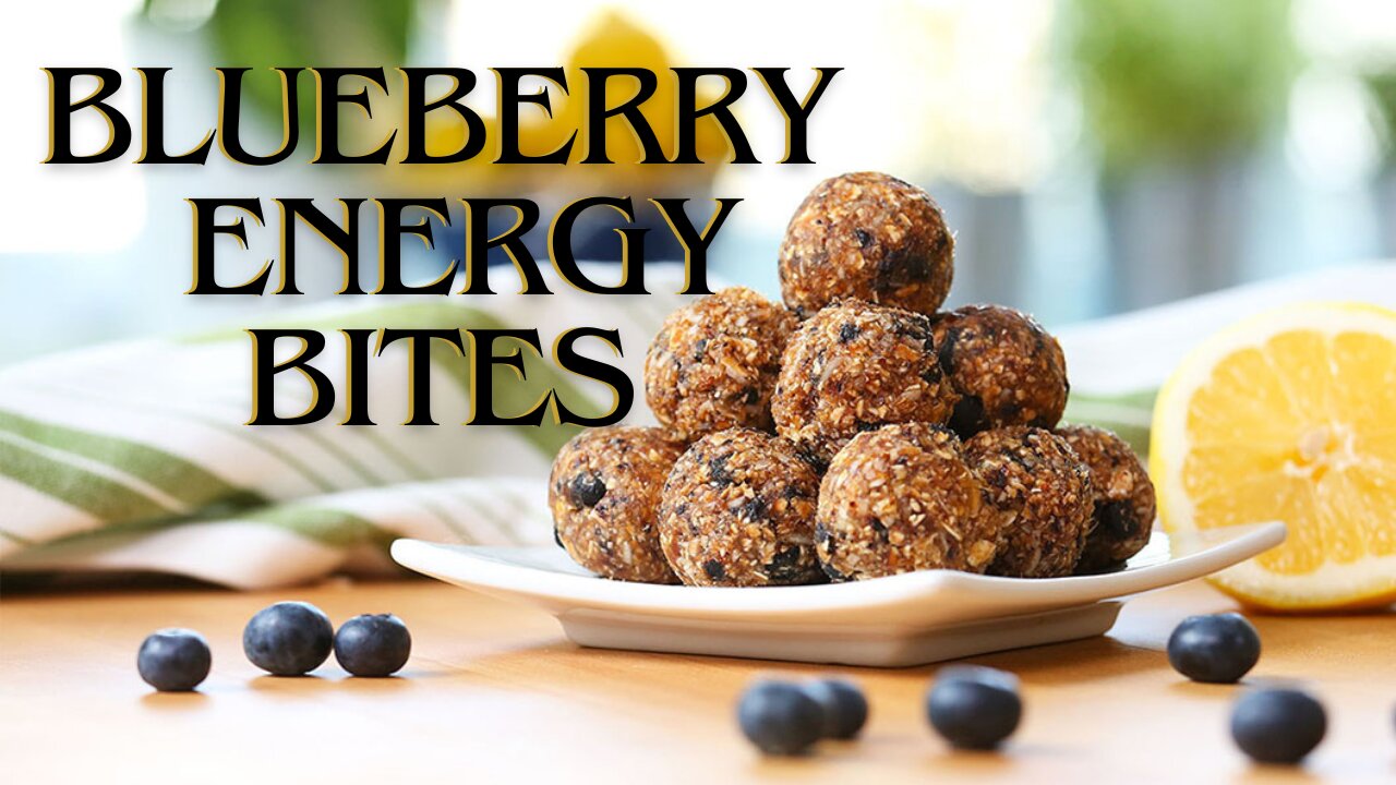 Blueberry Energy Bites